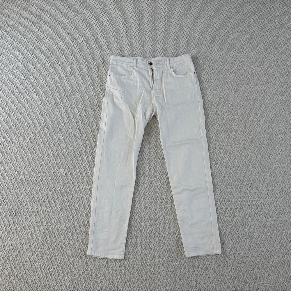 Massimo Dutti Men’s White Slim Fit Jeans